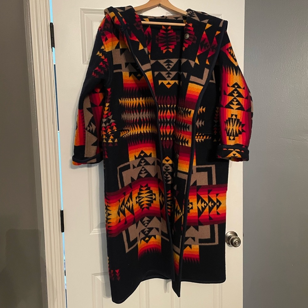 Women’s Wool Pendleton Blanket Coat